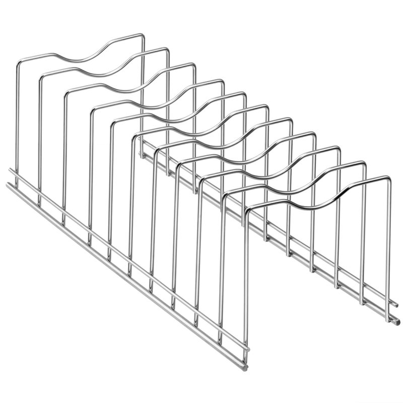 Slideep Pot Pan Lid Holder Rack Organizer, Kitchen Dish Plate Storage Organizer Drying Rack, Bakeware Pot Lid Rack Holder Organizer, Pantry and Cabinet Holder,Set of 2 - Image 3
